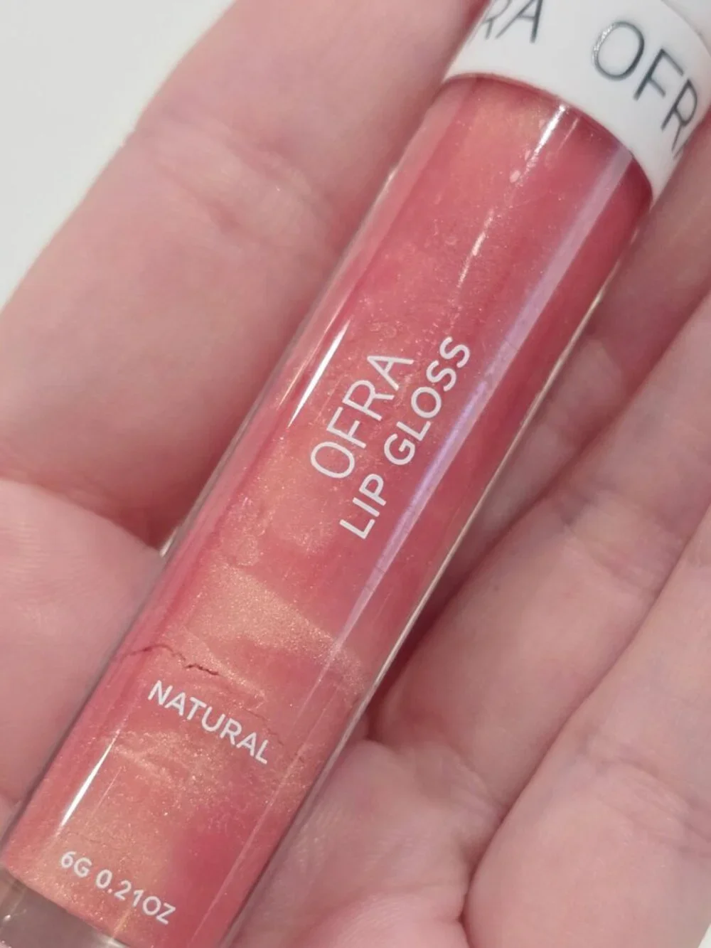 OFRA ✦ Lip Gloss Natural ✦ Shimmery Hydrating Coral-Pink Lightweight Formula NWT